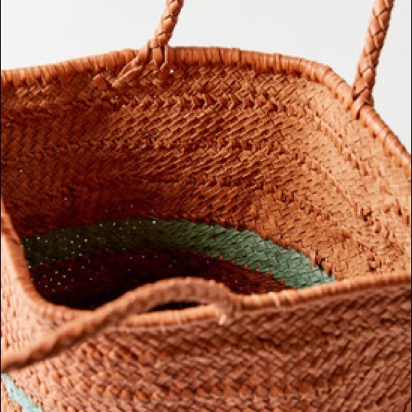 Leather Woven Tote Bag - Picture 4 of 9
